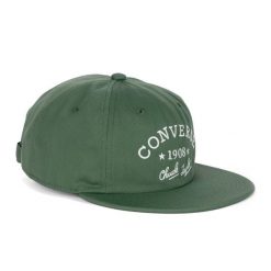 Czapka z daszkiem Converse Graphic 6 Panel Baseball. Zielone czapki z daszkiem Converse, bez wzorów. Za 109.99 zł.