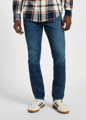 MĘSKIE SPODNIE JEANSOWE LEE LUKE ECLIPSE BLUE 112355861. Niebieskie jeansy Lee, l. Za 219.99 zł.