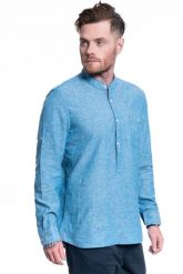 MĘSKA KOSZULA MATERIAŁOWA MUSTANG CASPER LINEN SHIRT 1009583 5320. Koszule Mustang, m, bez wzorów, z materiału, bez kołnierzyka, bez ramiączek. W wyprzedaży za 49.99 zł.