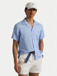 Polo Ralph Lauren Koszula 710966421005 Błękitny Classic Fit. Niebieskie koszule Polo Ralph Lauren, l, bez wzorów, ze lnu, bez kołnierzyka, bez ramiączek. Za 759.99 zł.
