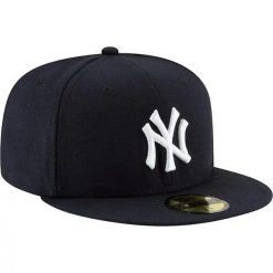 Regulowana czapka typu snapback New Era 59FIFTY New York Yankees Authentic On Fi. Niebieskie czapki z daszkiem New Era, bez wzorów. Za 256.50 zł.