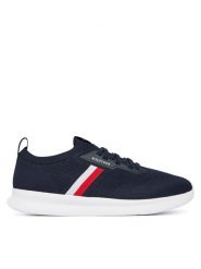 Tommy Hilfiger Sneakersy Lightweight Knitted Runner FM0FM05756 Granatowy. Niebieskie buty sportowe casual Tommy Hilfiger, bez wzorów, z materiału, bez zapięcia. Za 409.99 zł.