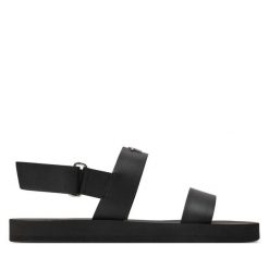 Sandały GIUSEPPE ZANOTTI. Czarne sandały Giuseppe Zanotti, bez zapięcia. Za 1,019.00 zł.