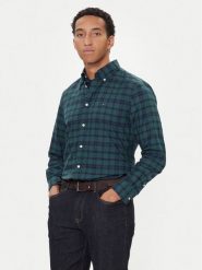 Tommy Hilfiger Koszula MW0MW41493 Zielony Regular Fit. Zielone koszule Tommy Hilfiger, m, bez wzorów, z bawełny, bez kołnierzyka, bez ramiączek. Za 379.99 zł.