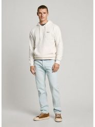 Pepe Jeans Bluza w kolorze kremowym rozmiar: XL. Brązowe bluzy Pepe Jeans, xl, bez wzorów, z bawełny, z kapturem. Za 181.45 zł.