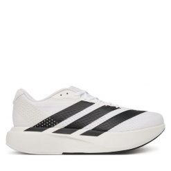 Buty do biegania adidas. Białe buty do biegania Adidas, bez wzorów, bez zapięcia, do biegania. Za 439.99 zł.