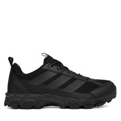 Trekkingi adidas. Czarne buty trekkingowe Adidas, bez wzorów, bez zapięcia. Za 299.99 zł.