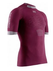 X-Bionic Koszulka w kolorze czerwonym do biegania rozmiar: M. Czerwone t-shirty sportowe X BIONIC, bez wzorów, z materiału, bez ramiączek, do biegania. Za 220.12 zł.