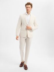 Finshley & Harding garnitur Mężczyźni Modern Fit beżowy, 26. Brązowe garnitury Finshley & Harding, m, bez wzorów. Za 699.95 zł.