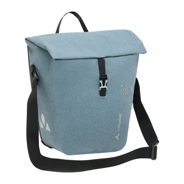 Tylna torba VAUDE ReCycle Pro Single. Niebieskie torby na ramię Vaude, bez wzorów, z materiału, na ramię, duże, bez dodatków. Za 441.30 zł.