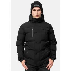 Kurtka puchowa o regularnym kroju Lonsdale Mallaig. Białe kurtki Lonsdale, na zimę, xl, z aplikacjami, z gumy, bez kaptura. Za 686.50 zł.