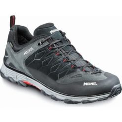 Buty trekkingowe męskie MEINDL Lite Trail GTX, z membraną Gore-Tex. Niebieskie trekkingi MEINDL, bez wzorów, z gore-texu, bez zapięcia. Za 995.50 zł.