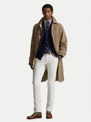 Polo Ralph Lauren Chinosy 710704176055 Biały Slim Fit. Białe eleganckie spodnie Polo Ralph Lauren, m, z bawełny. Za 749.99 zł.