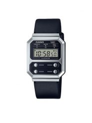 Casio Zegarek Vintage A100WEL-1AEF Czarny. Czarne, cyfrowe zegarki Casio. Za 249.99 zł.