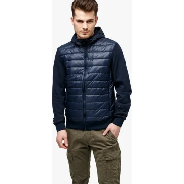 Timberland Kurtka Mount Cabot Hybrid , granatowy, rozmiar M. Niebieskie kurtki Timberland, m, bez wzorów, z bawełny, z kapturem. W wyprzedaży za 299.99 zł.