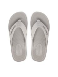 Calvin Klein Japonki Logo Webbing Strap HM0HM02106 Szary. Szare japonki CALVIN KLEIN, bez wzorów, z materiału. Za 189.99 zł.