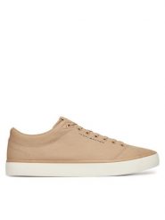 Tommy Hilfiger Sneakersy Th Hi Vulc Low Core Canvas FM0FM05396 Beżowy. Brązowe buty sportowe casual Tommy Hilfiger, bez wzorów, z materiału, bez zapięcia. Za 249.99 zł.