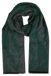 Męski Szalik z Wiskozy - Alties - Zieleń z Popielem. Szare szaliki Alties, bez wzorów, z bawełny. Za 59.00 zł.