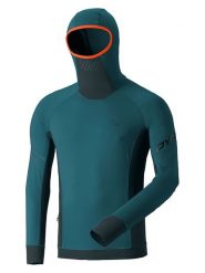 DYNAFIT Bluza funkcyjna "Alpine" w kolorze morskim rozmiar: L. Zielone t-shirty sportowe Dynafit, bez wzorów, z materiału, bez ramiączek, outdoorowe. Za 192.33 zł.