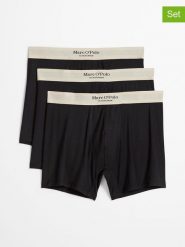 Marc O´Polo Bodywear Bokserki (3 pary) w kolorze czarno-beżowym rozmiar: S. Czarne bokserki s, bez wzorów. Za 119.95 zł.