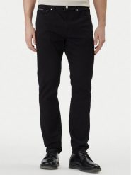 Calvin Klein Jeans Jeansy LV04RF740G Czarny Slim Taper Fit. Czarne jeansy Calvin Klein Jeans, m. Za 419.99 zł.
