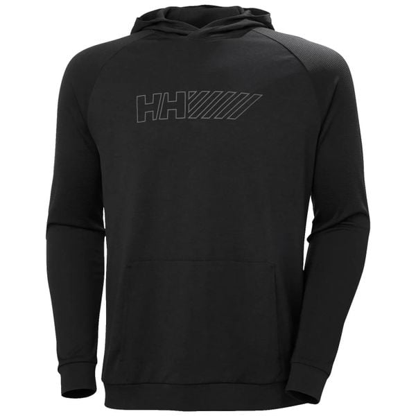 Sweter z kapturem Helly Hansen Lifa Tech Lite. Czarne swetry nierozpinane Helly Hansen, bez wzorów, ze skóry, bez kołnierzyka, bez ramiączek. Za 412.00 zł.