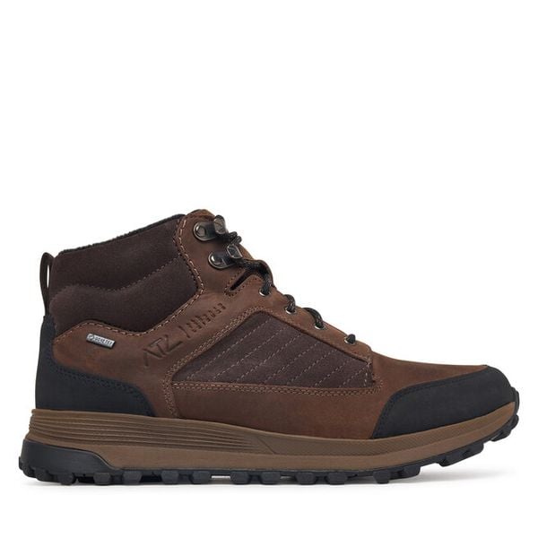 Trzewiki Clarks. Brązowe botki sznurowane Clarks, bez wzorów, z gore-texu, bez obcasa, bez zapięcia. Za 739.99 zł.