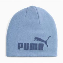 Czapka Zimowa Puma ESS Cuffless Beanie. Niebieskie czapki zimowe Puma, bez wzorów, z dzianiny. Za 79.20 zł.