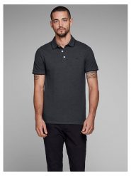 Jack & Jones Koszulka polo w kolorze antracytowym rozmiar: S. Czarne koszulki polo Jack & Jones, s, bez wzorów, z bawełny, bez kołnierzyka, bez ramiączek. Za 70.74 zł.