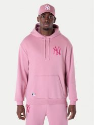 New Era Bluza New York Yankees MLB League 60596174 Różowy Regular Fit. Czerwone bluzy New Era, m, bez wzorów, z bawełny, bez kaptura. Za 199.99 zł.