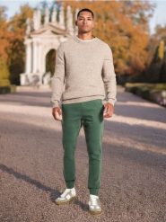 Spodnie jogger - szary. Szare joggery i bojówki Sinsay, m, bez wzorów. Za 89.99 zł.
