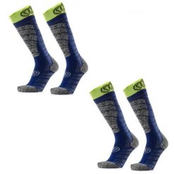 Skarpety narciarskie doroslych Sidas Ski Comfort zestaw 2 par srednia grubosc. Niebieskie skarpety SIDAS, bez wzorów. Za 199.00 zł.