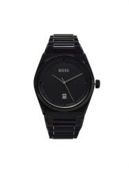 Boss Zegarek Steer 1513994 Czarny. Czarne, analogowe zegarki Boss. Za 919.99 zł.