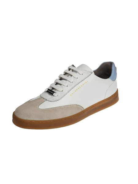 Baldessarini Skórzane sneakersy "Garry" w kolorze beżowo-biało-błękitnym rozmiar: 43. Białe buty sportowe casual Baldessarini, bez wzorów, bez zapięcia. Za 356.61 zł.