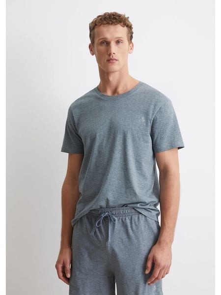 Marc O´Polo Koszulka piżamowa w kolorze niebieskim rozmiar: XXL. Niebieskie piżamy xxl, bez wzorów, z bawełny, bez ramiączek. Za 83.42 zł.