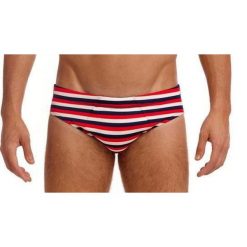 Kąpielówki męskie Funky Trunks Riviera - slipy. Czerwone kąpielówki Funky Trunks, m, bez wzorów. Za 109.00 zł.