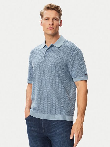 Tommy Hilfiger Polo MW0MW43246 Niebieski Regular Fit. Niebieskie koszulki polo Tommy Hilfiger, m, bez wzorów, z bawełny, bez kołnierzyka, bez ramiączek. Za 649.99 zł.