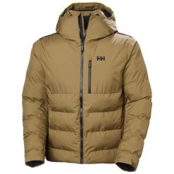 Kurtka puchowa Helly Hansen Kvitfjell. Brązowe kurtki narciarskie i snowboardowe Helly Hansen, m, bez wzorów, z puchu, narciarskie. W wyprzedaży za 1,285.90 zł.