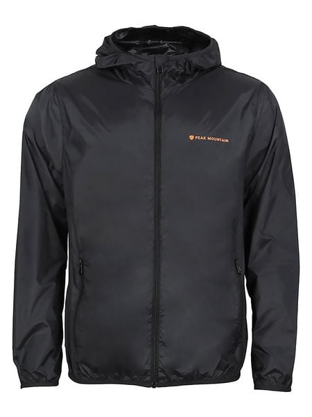 Peak Mountain Kurtka przeciwwiatrowa "Capluie" w kolorze czarnym rozmiar: XL. Czarne kurtki outdoor i hardshell Peak Mountain, xl, bez wzorów, bez kaptura. Za 122.38 zł.