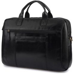 Torba męska skórzana na ramię laptopa duża czarna biznesowa Beltimore N01. Czarne torby na laptopa . Za 379.90 zł.
