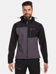 Kilpi Kurtka softshellowa "Ontavio" w kolorze czarno-antracytowym rozmiar: L. Czarne kurtki outdoor i hardshell Kilpi, l, bez wzorów, bez kaptura. Za 261.05 zł.