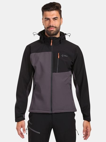 Kilpi Kurtka softshellowa "Ontavio" w kolorze czarno-antracytowym rozmiar: L. Czarne kurtki outdoor i hardshell Kilpi, l, bez wzorów, bez kaptura. Za 261.05 zł.