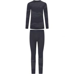 Bielizna termiczna męska Set Gasher Man z wełną merino. Czarna bielizna termoaktywna Viking, m, bez wzorów, z wełny, bez ramiączek, narciarskie. Za 383.90 zł.