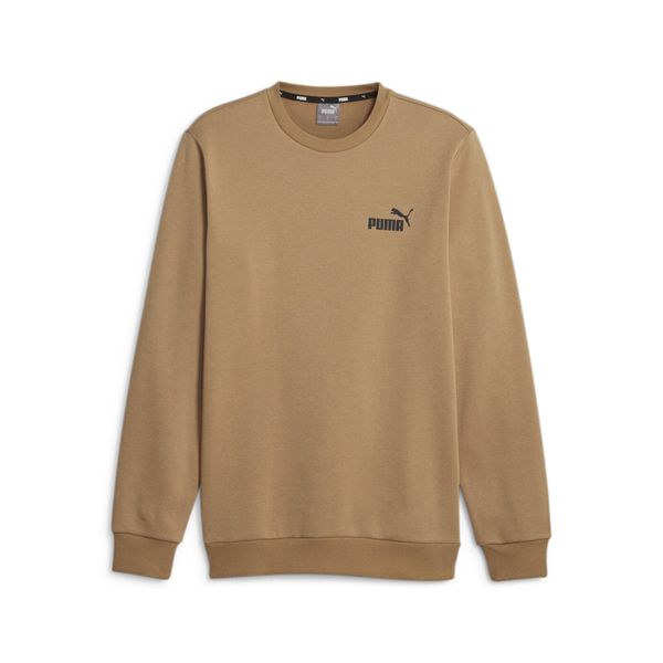 Bluza męska Puma ESS Small Logo Crew FL. Brązowe bluzy z kapturem Puma, m, bez wzorów, z bawełny, z kapturem. Za 234.65 zł.