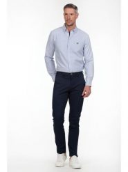The Time of Bocha Spodnie chino w kolorze granatowym rozmiar: 50. Niebieskie eleganckie spodnie The Time of Bocha, na co dzień. Za 148.61 zł.