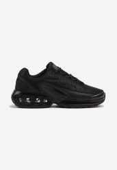 Czarne Buty Sportowe Sneakersy na Grubej Tłoczonej Podeszwie Uliathiela. Czarne buty sportowe casual Born2be, bez wzorów, bez zapięcia. W wyprzedaży za 135.99 zł.
