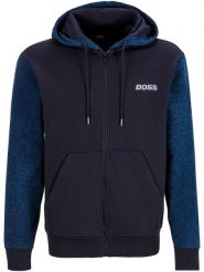 BOSS Orange Bluza w kolorze granatowym rozmiar: M. Niebieskie bluzy BOSS Orange, m, bez wzorów, z bawełny, bez kaptura. Za 349.44 zł.