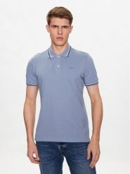 Geox Polo Piquet M3510A-T2649 F4580 Niebieski Regular Fit. Niebieskie koszulki polo Geox, m, bez wzorów, z bawełny, bez kołnierzyka, bez ramiączek. Za 69.99 zł.