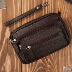 Skórzana saszetka męska do ręki skórzana brązowa pojemna Paolo Peruzzi T-130-BR. Brązowe torby na ramię bez wzorów, ze skóry, do ręki, bez dodatków. Za 129.00 zł.