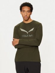Salewa Koszulka techniczna Solidlogo Dry 27340 Zielony Regular Fit. Zielone t-shirty sportowe Salewa, bez wzorów, z syntetyku, bez ramiączek, trekkingowe. Za 179.99 zł.